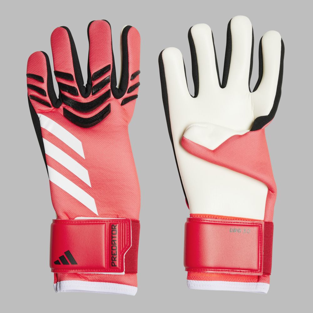 Guantes adidas Unisex Arquero Predator League-Rojo-Blanco