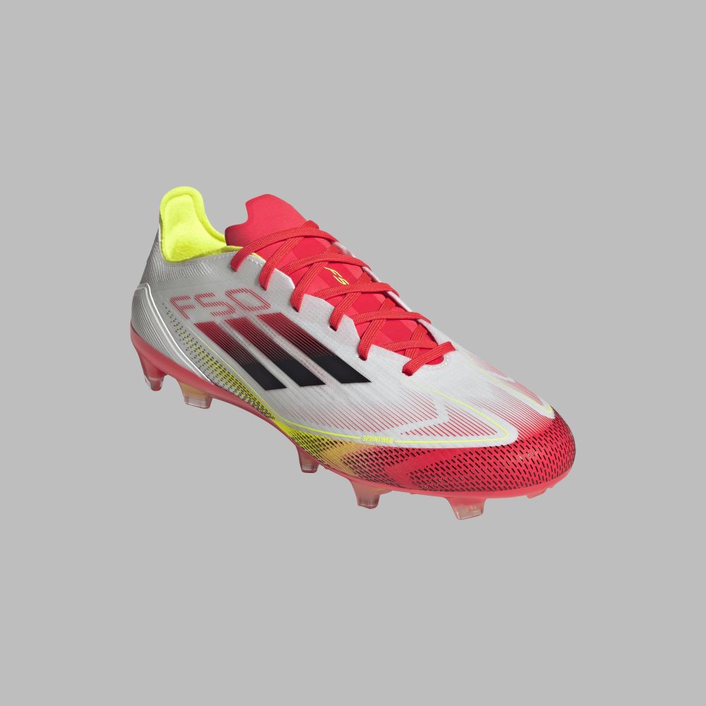 Guayos adidas Hombre F50 Pro Firm FG -Blanco-Rosado