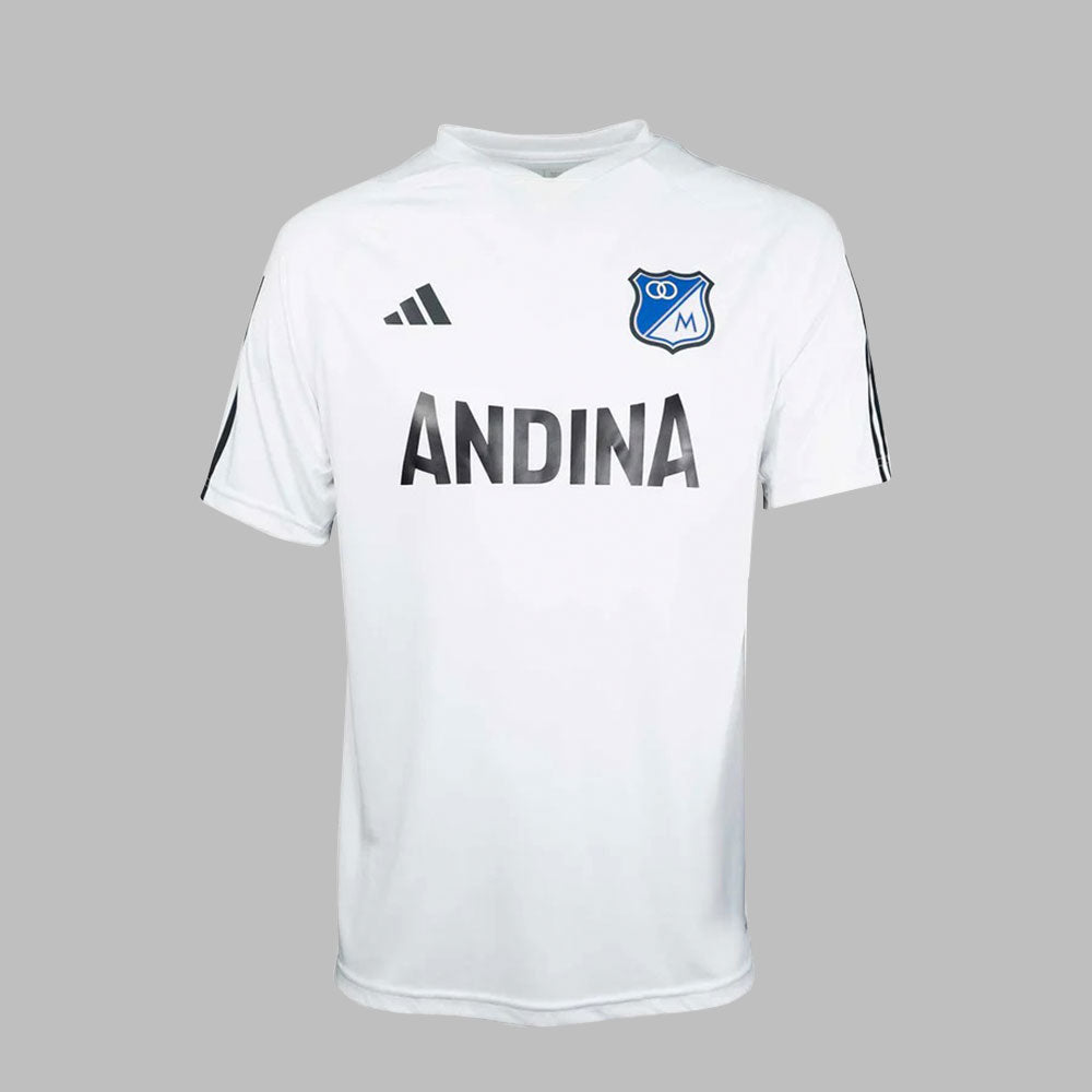 Camiseta  adidas Hombre Entreno Millonarios FC 2024-Blanco