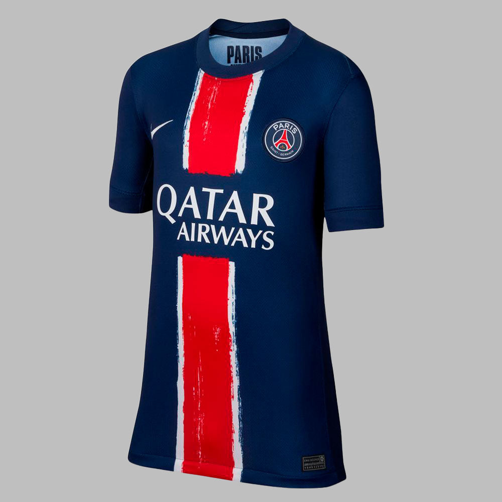 Camiseta Nike Kids PSG Y  Dri-Fit Jsy Ss Stad Hm - Azul
