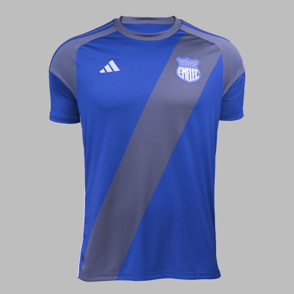Camiseta adidas Hombre Local Emelec 24 - Azul-Gris