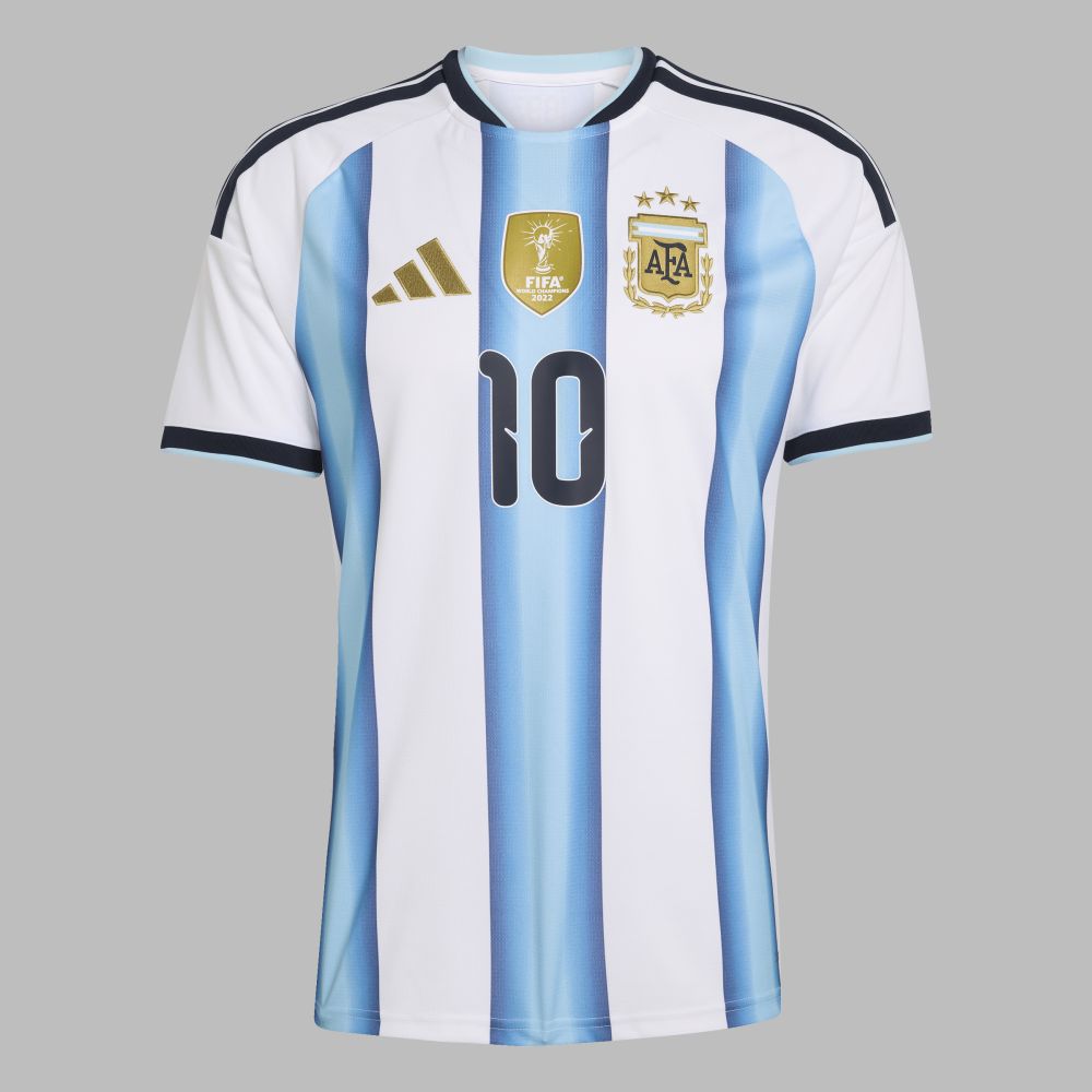 Camiseta adidas Hombre Local Argentina  26 Messi - Azul
