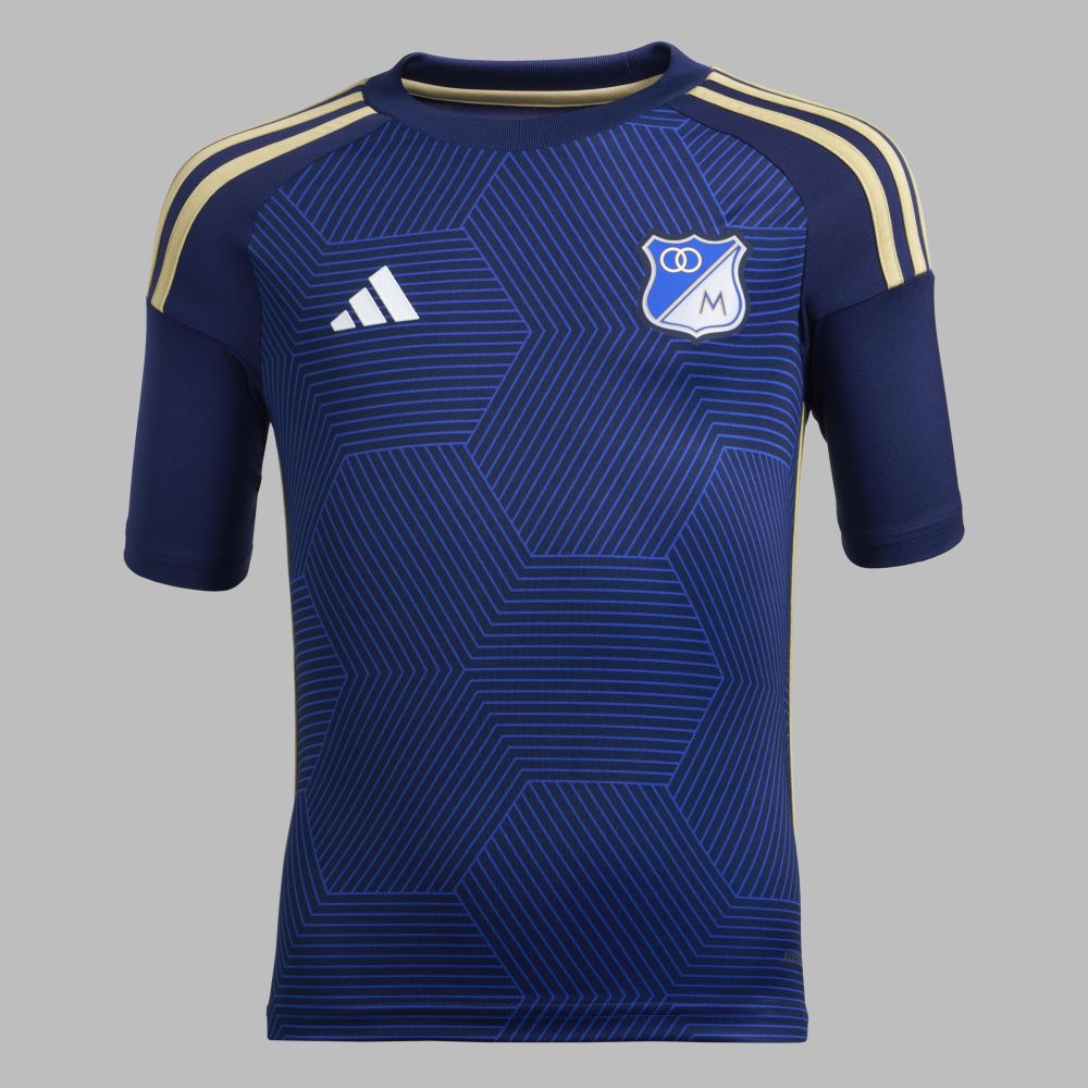 Camiseta adidas Kids Local Millonarios  Fc 2024  - Azul