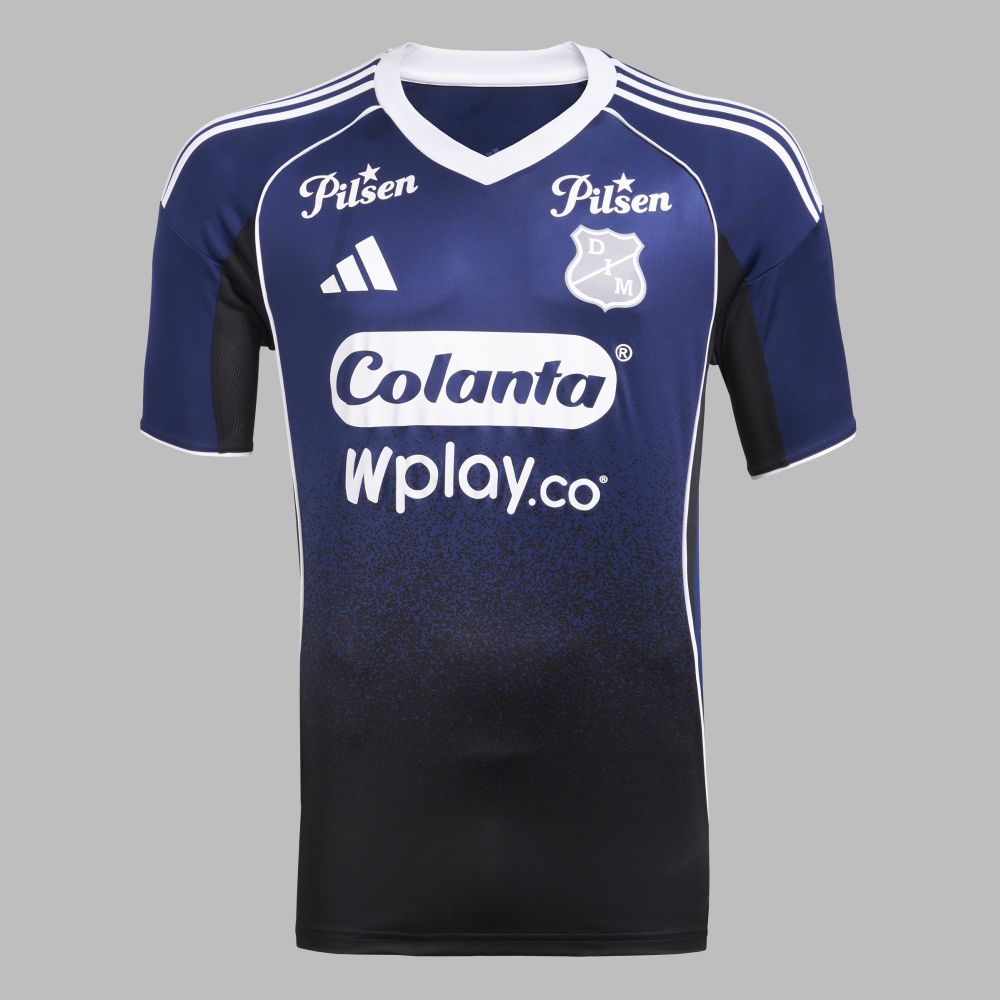 Camiseta adidas Hombre Visitante DIM FC 2025 - Azul - Blanco