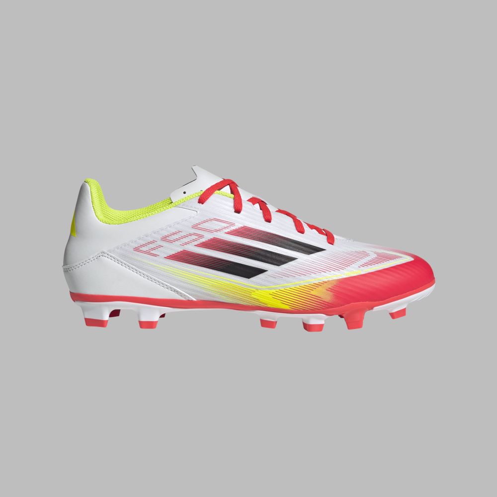 Guayos adidas Hombre F50 Club FG/MG-Blanco-Rojo