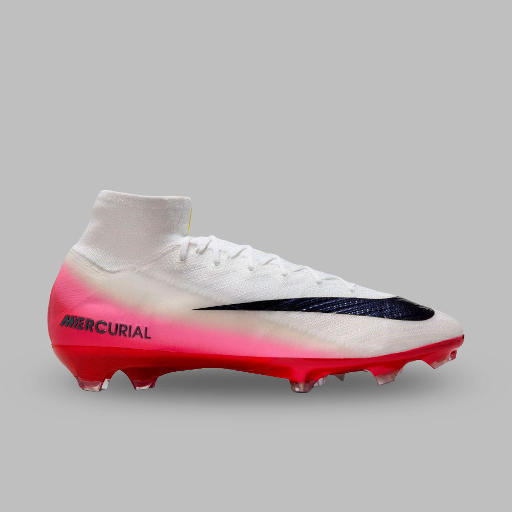 Guayos Nike Unisex Mercurial Superfly 10 Elite FG - Blanco/Rojo