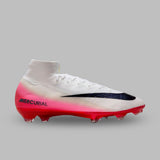 Guayos Nike Unisex Mercurial Superfly 10 Elite FG - Blanco/Rojo