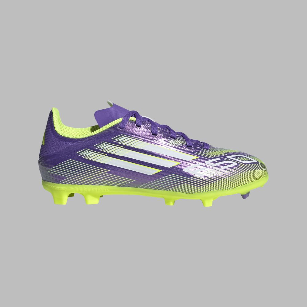 Guayos adidas Kids F50 League FG/MG - Morado/Verde