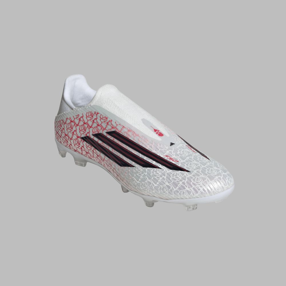Guayos adidas Hombre F50 League Lamine Yamal Sin Cordones FG/MG - Blanco