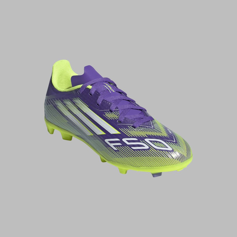 Guayos adidas Kids F50 League FG/MG - Morado/Verde