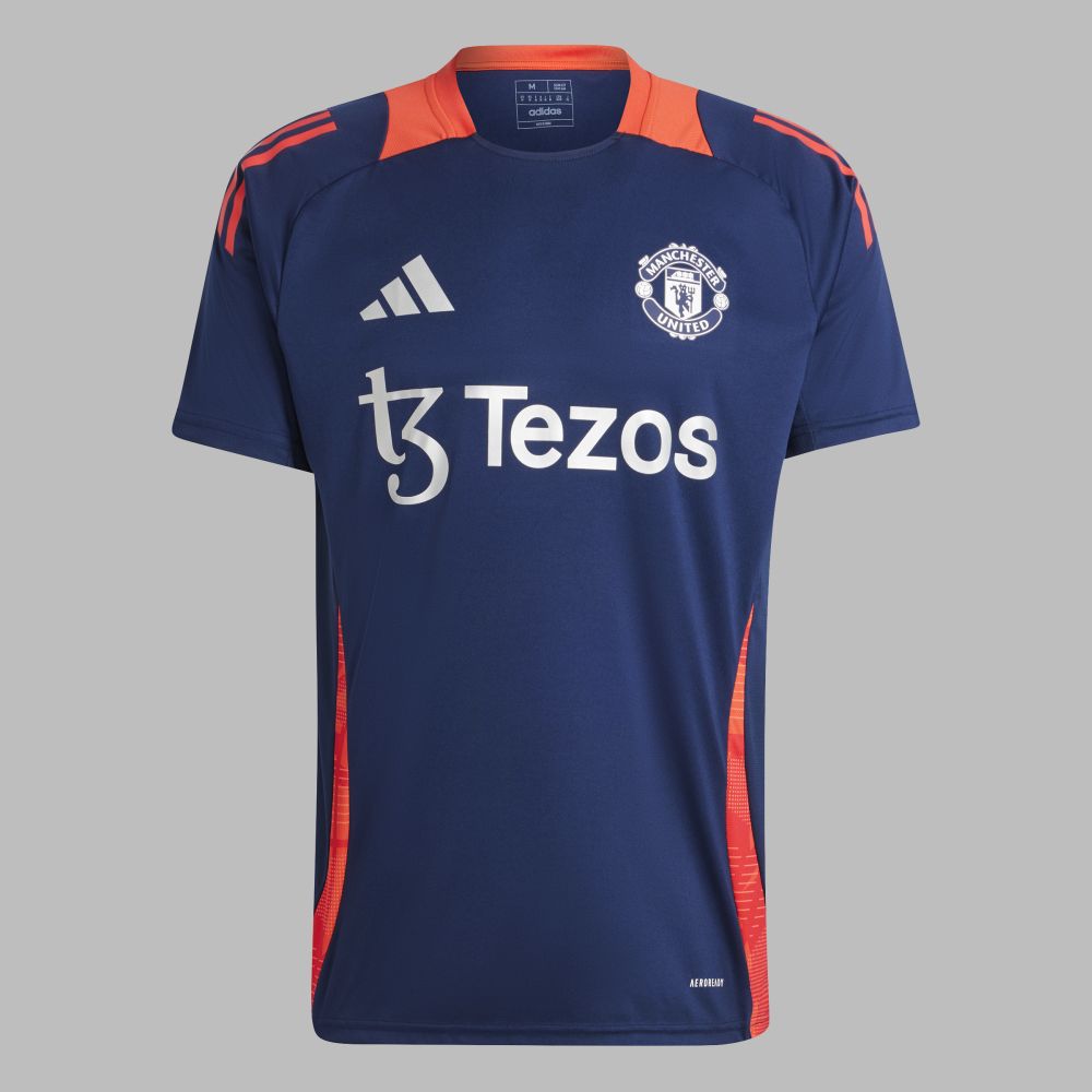 Camiseta  adidas Hombre Manchester United Tiro 24 - Azul