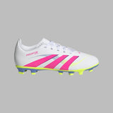 Guayos adidas Kids Predator Club FG/MG-Blanco/Rosa