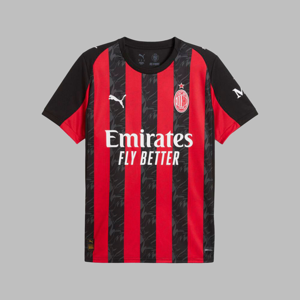 Camiseta Puma Hombre local del AC Milan 25/26 - Rojo-Negro