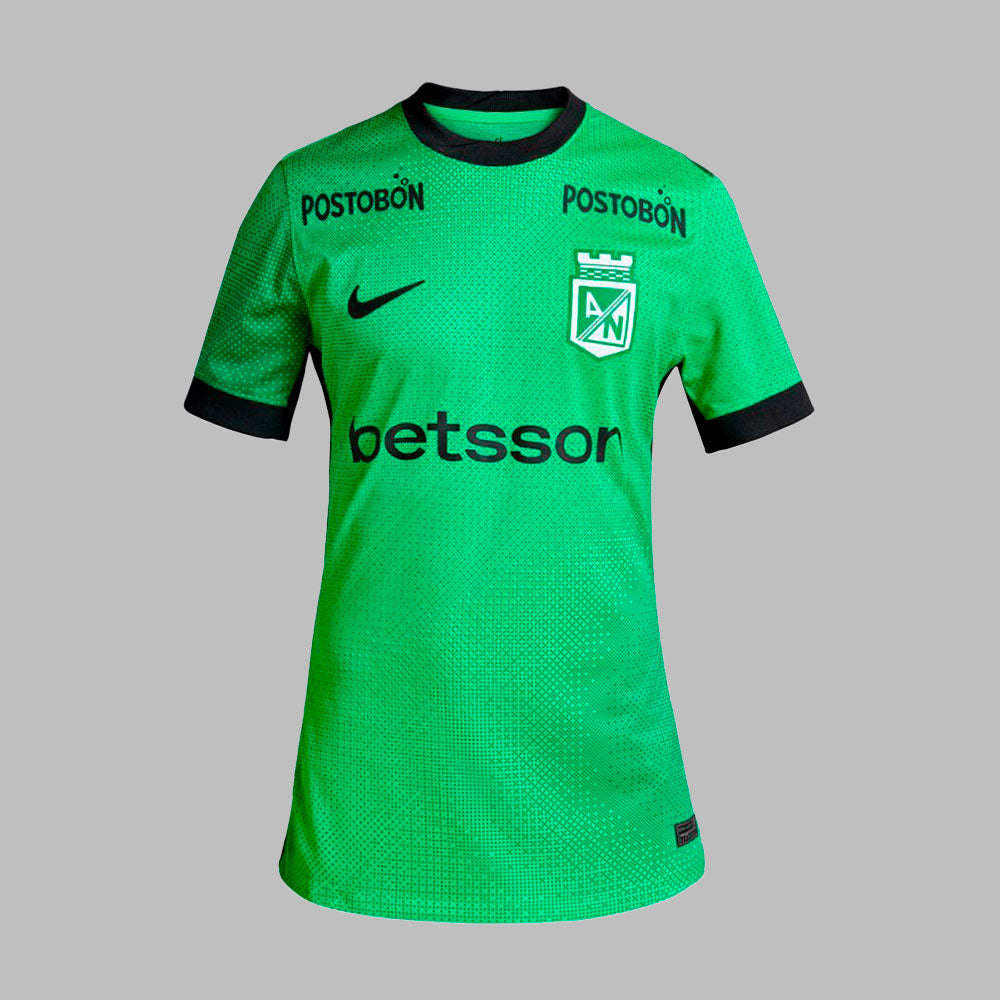 Camiseta Nike Mujer Atlético Nacional 2025-Verde-Negro
