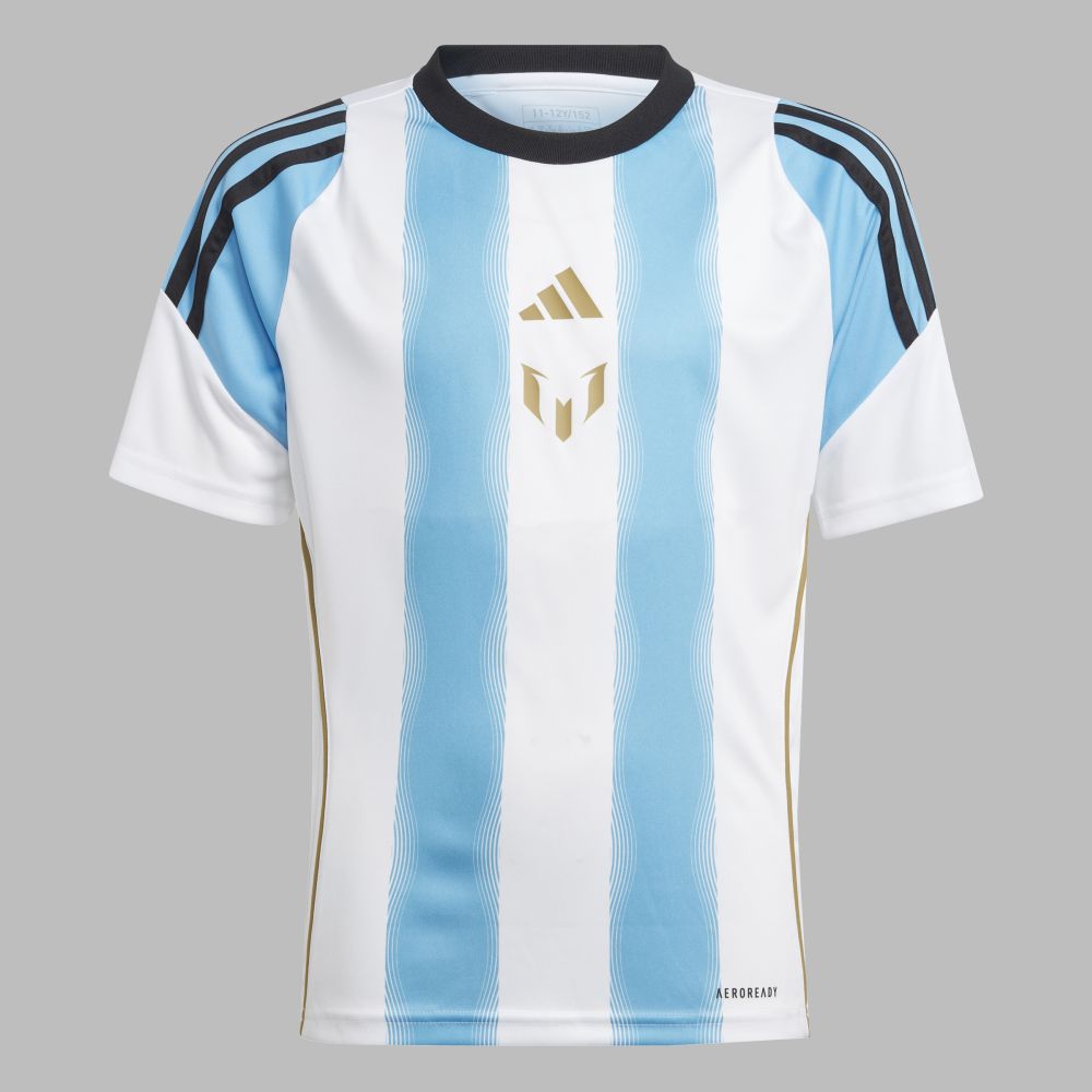 Camiseta adidas Kids Entrenamiento Messi - Azul-Blanco
