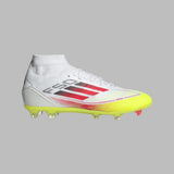 Guayos adidas Mujer F50 League Mid FG/MG Cleats-Blanco