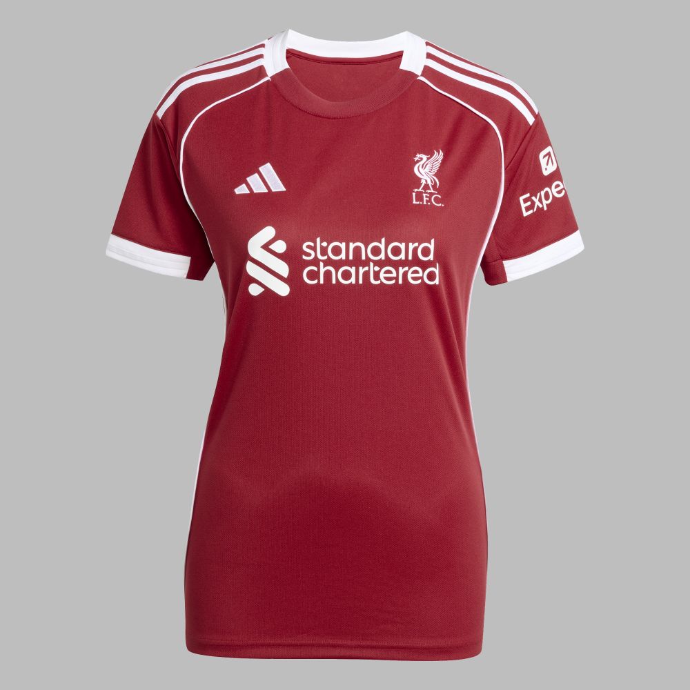 Camiseta adidas Mujer Liverpool FC 25 Home - Rojo - Blanco
