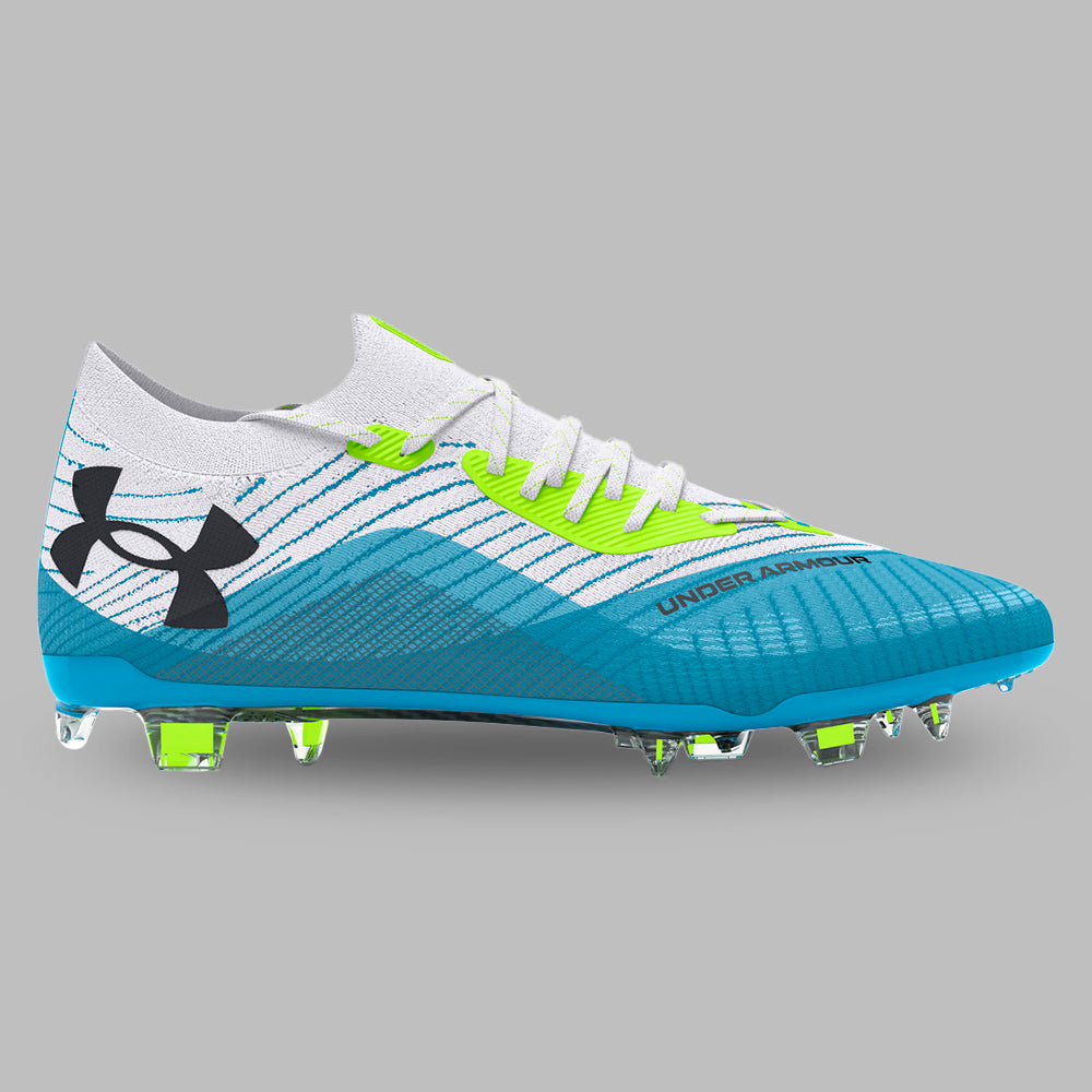 Guayos Under Armour Hombre Shadow Elite 2.0 FG - Blanco/Azul