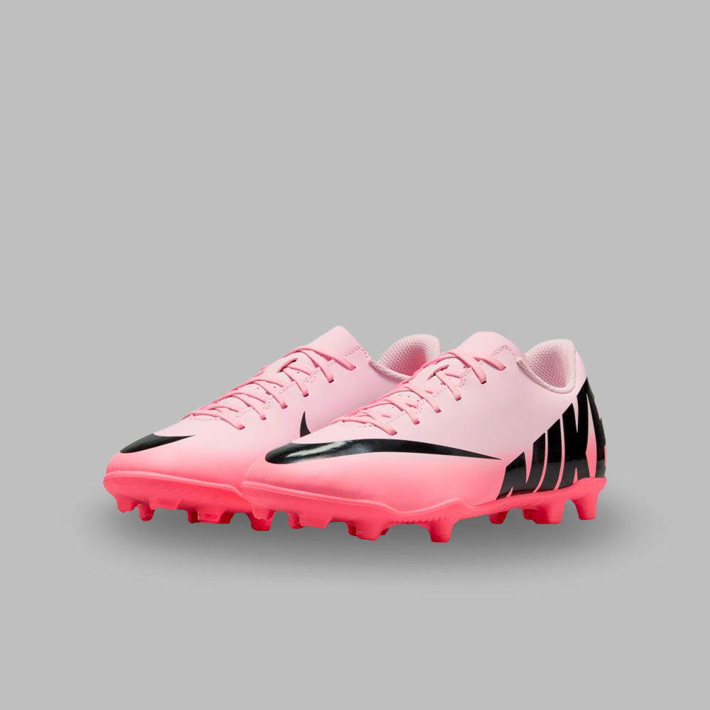 Guayos Nike Kids Jr Vapor 15 Club FG/MG - Rosa-Negro