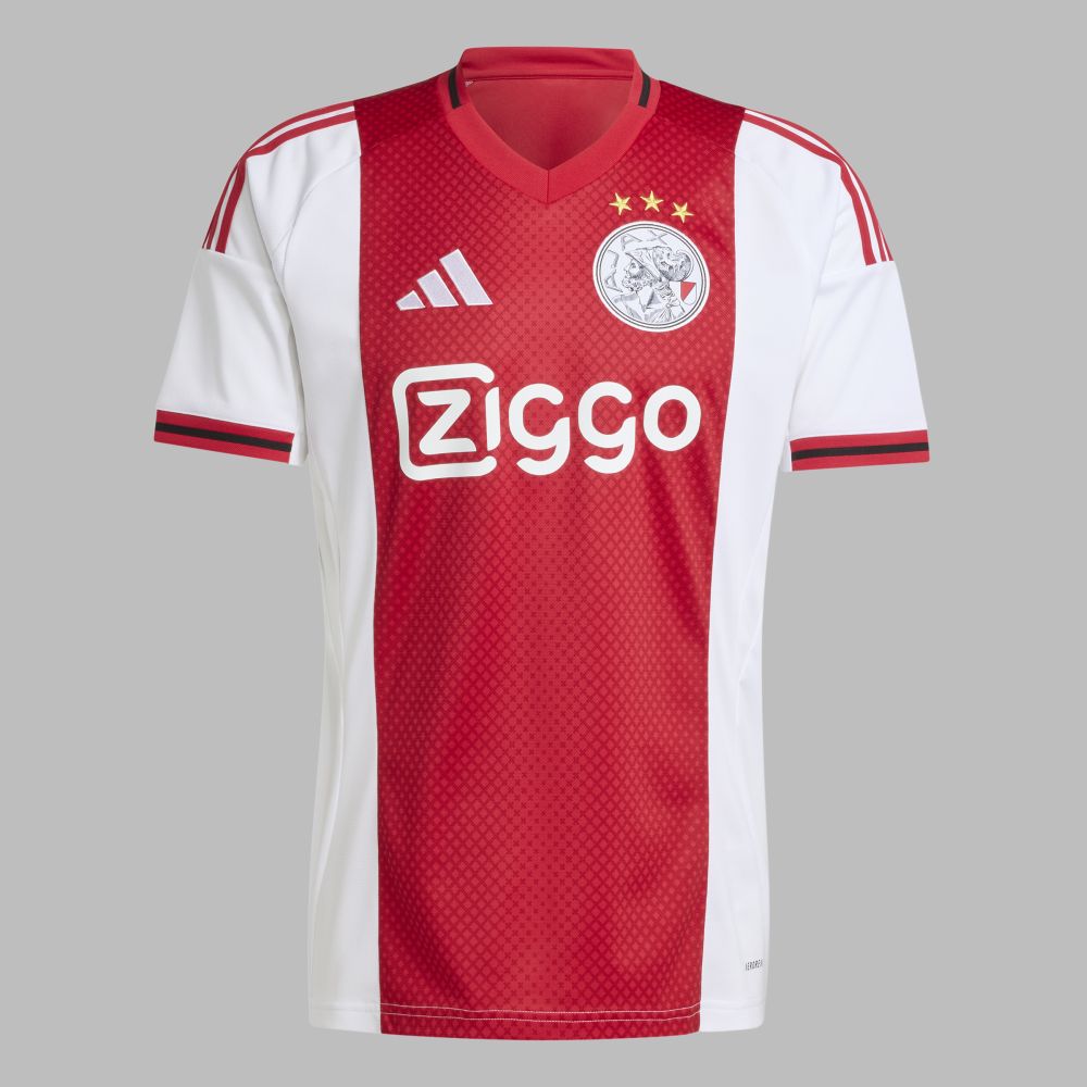 Camiseta adidas Hombre Local Ajax Amsterdam 25 - Rojo-Blanco