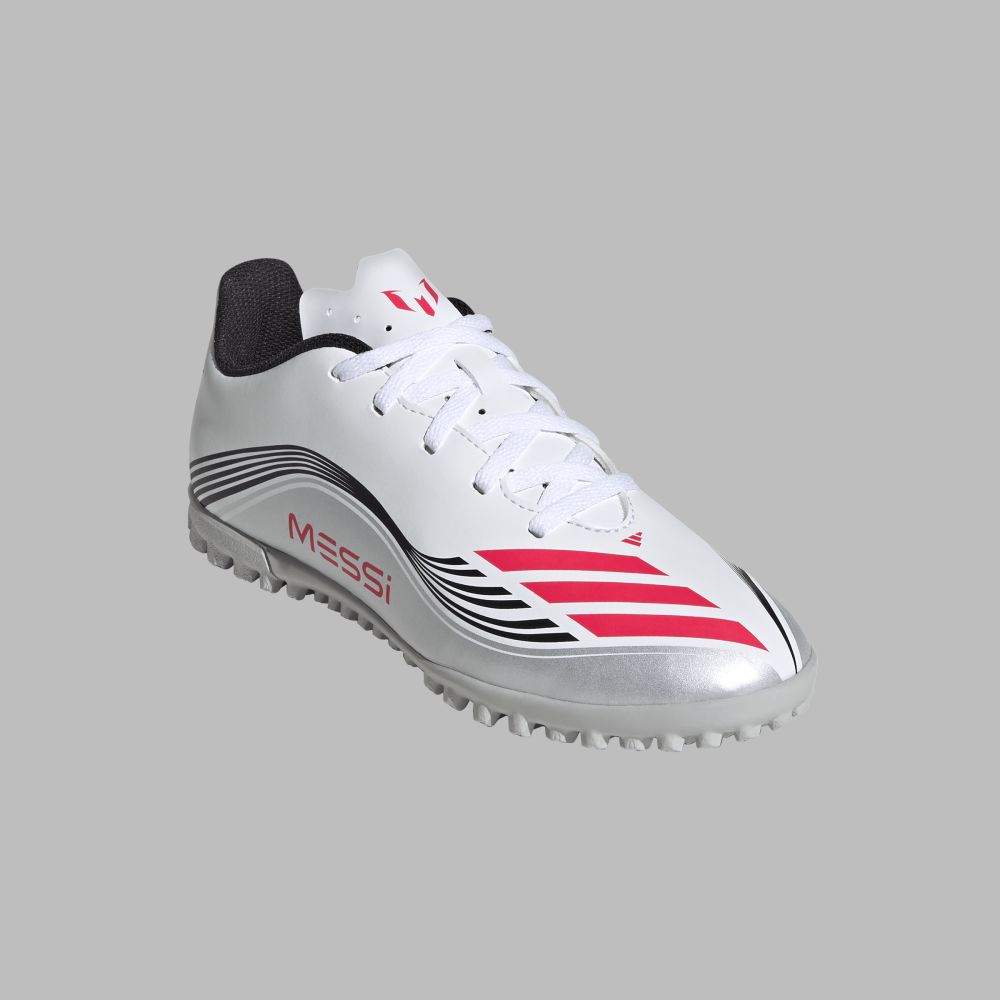 Torretin adidas Kids F50 Messi Club TF - Blanco/Plateado