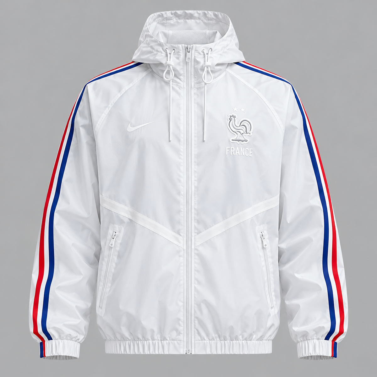 Chaqueta Nike Hombre Francia x Jacquemus Anthem 2026 - Blanco - Azul - Fútbol | Uso casual y entrenamiento