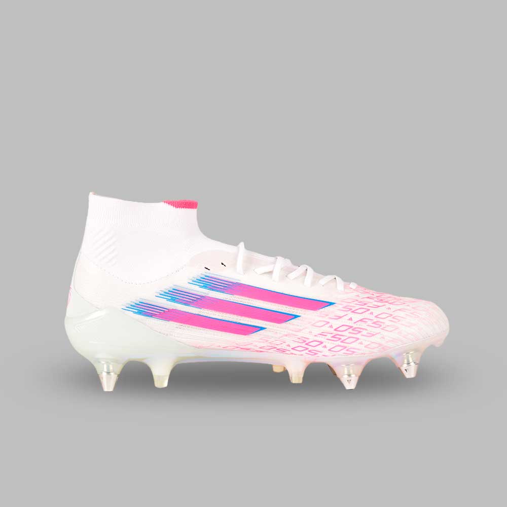 Guayos adidas Mujer F50 Sparkfusion Elite FG/MG - Blanco/Rosa