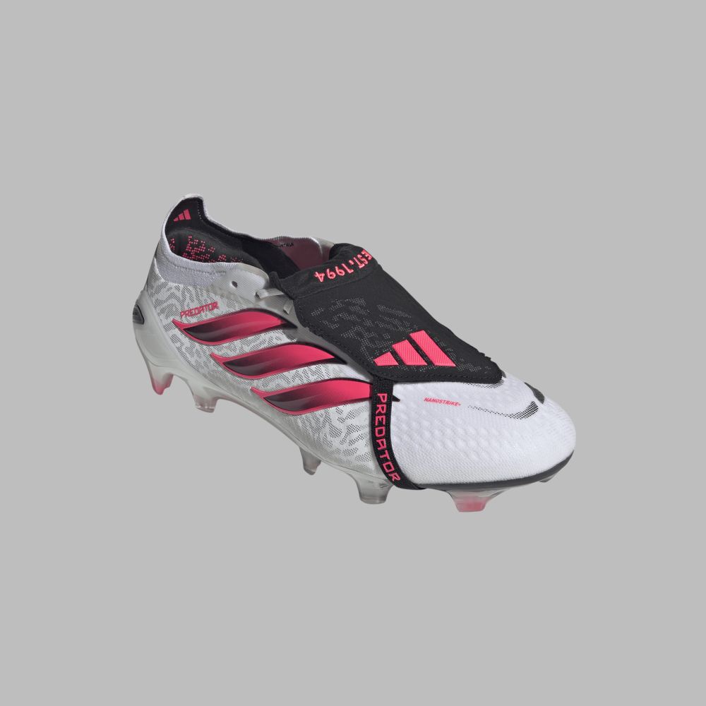 Guayos adidas Hombre Predator Elite Lengüeta Plegable - Blanco