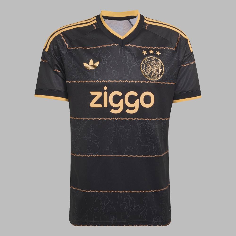 Camiseta adidas Hombre Visitante Ajax 26/27 - Negro - Fútbol | Uso casual y entrenamiento
