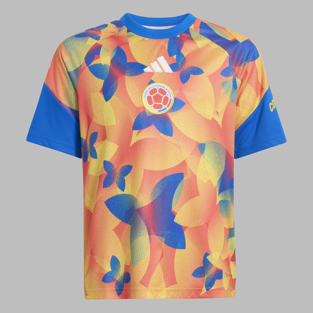 Camiseta adidas Niños Prepartido Local Selección Colombia 26  - Azul