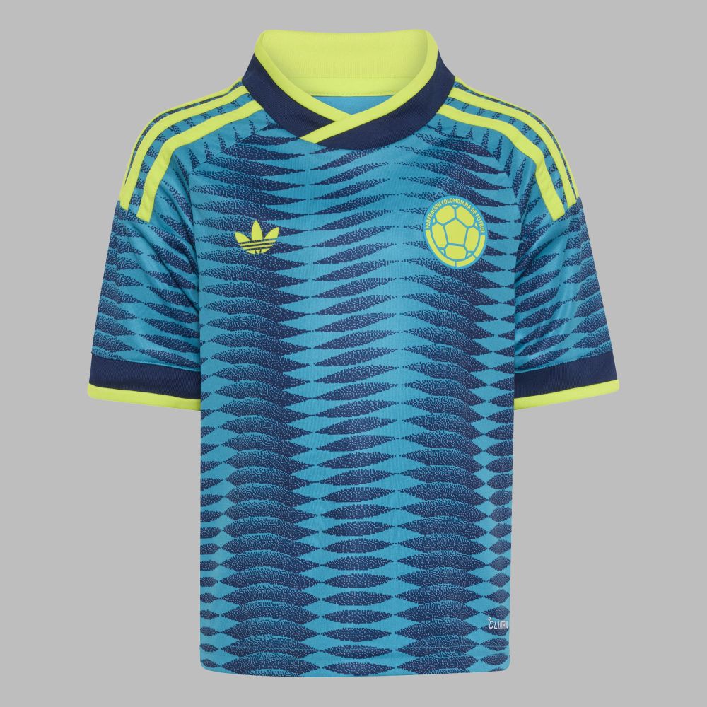 Uniforme adidas Niños Visitante Selección Colombia 26  - Azul
