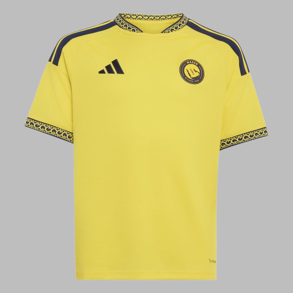 Camiseta adidas Kids Local Al Nassr 26/27 Ronaldo 7 - Amarillo - Fútbol | Uso casual y entrenamiento