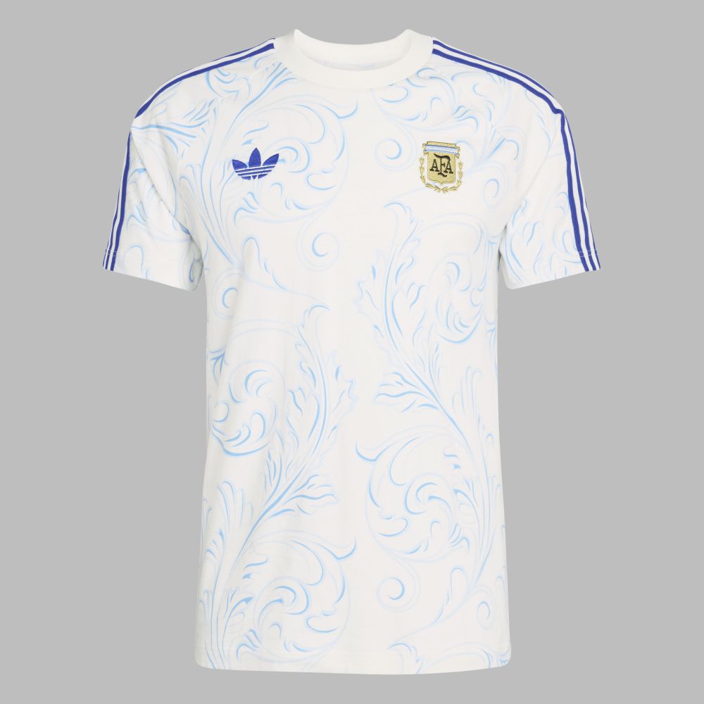 Camiseta adidas Hombre Argentina Originals AOP - Blanco