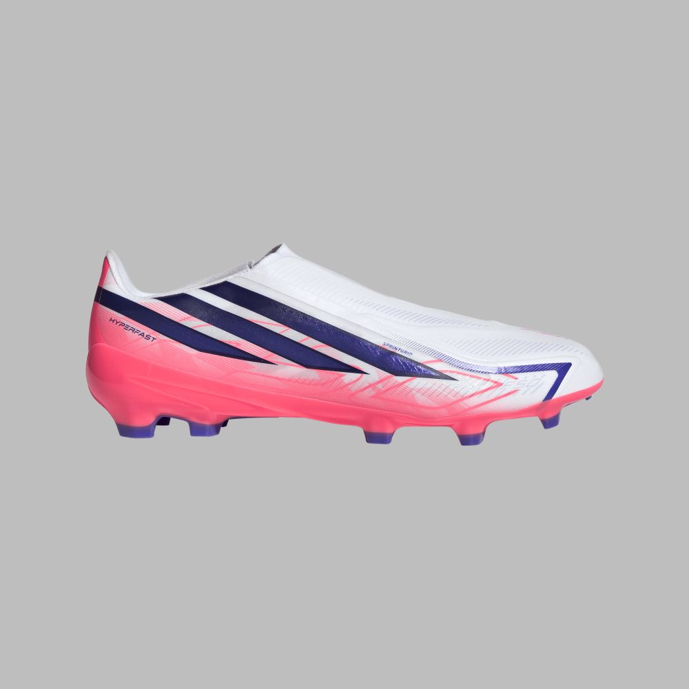 Guayos adidas Hombre F50 Hyperfast League sin Cordones - Blanco