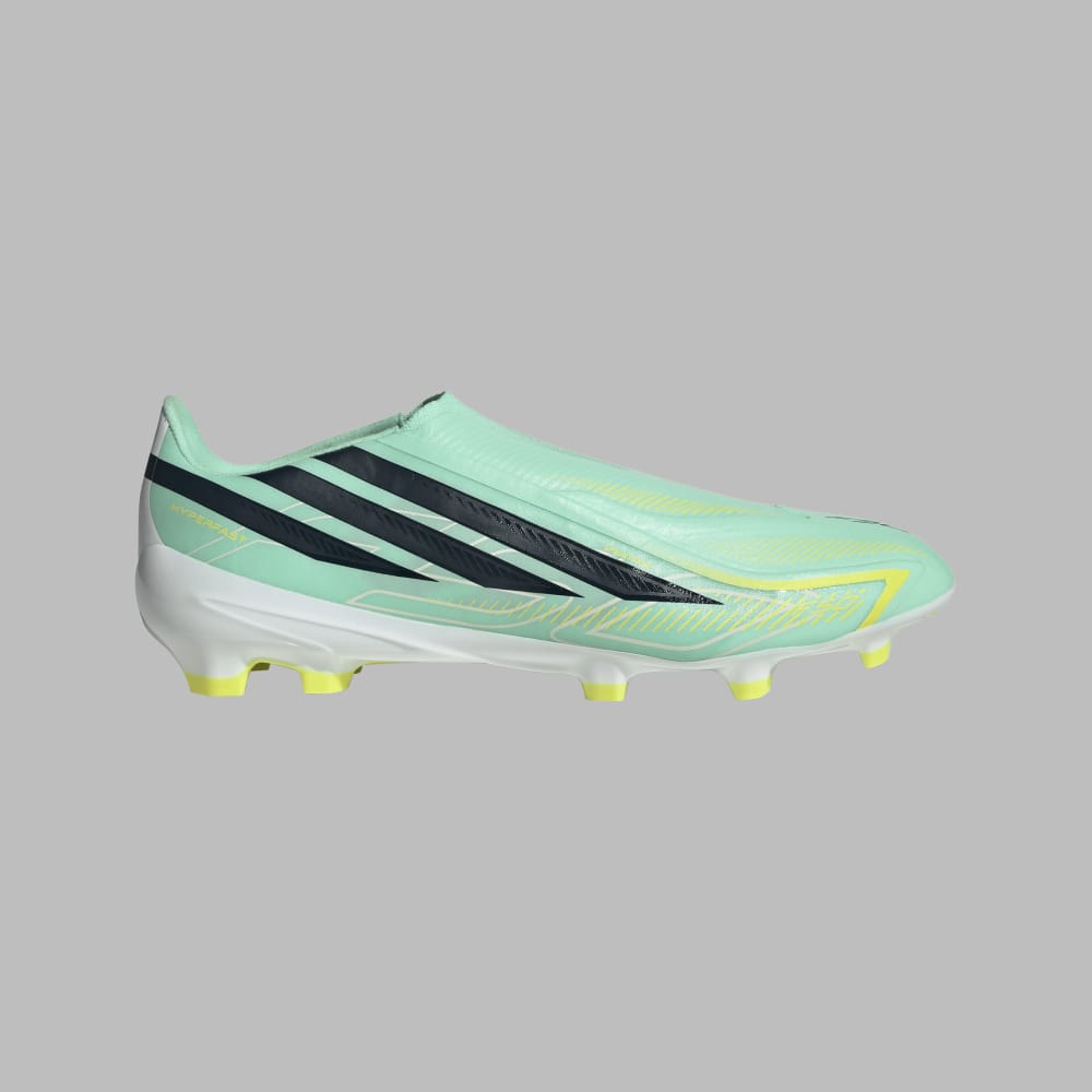 Guayos adidas Hombre F50 Hyperfast League Laceless FG - Verde - Fútbol | Terreno Firme