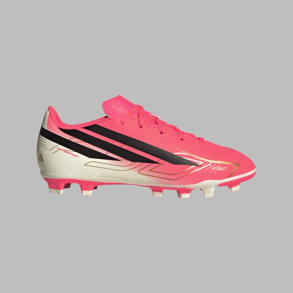 Guayos Adidas Performance Niño F50 Hyperfast Club - Rosado - Fútbol | Entrenamiento y competencia