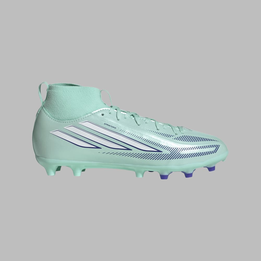 Guayos adidas Kids F50 Sparkfusion League Mid FG/AG J - Verde - Fútbol | Terreno Firme y Césped Artificial