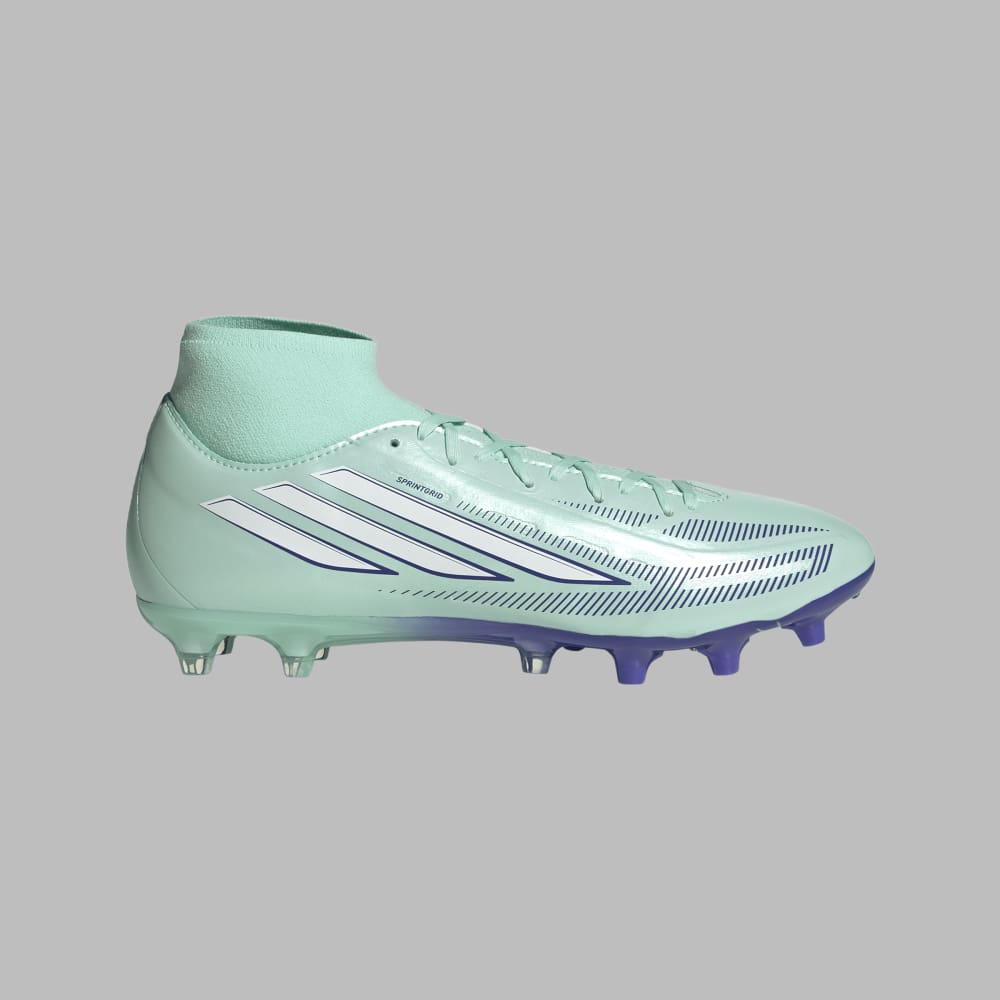 Guayos adidas Mujer F50 Sparkfusion League Mid FG/AG - Verde - Fútbol | Terreno Firme y Césped Artificial