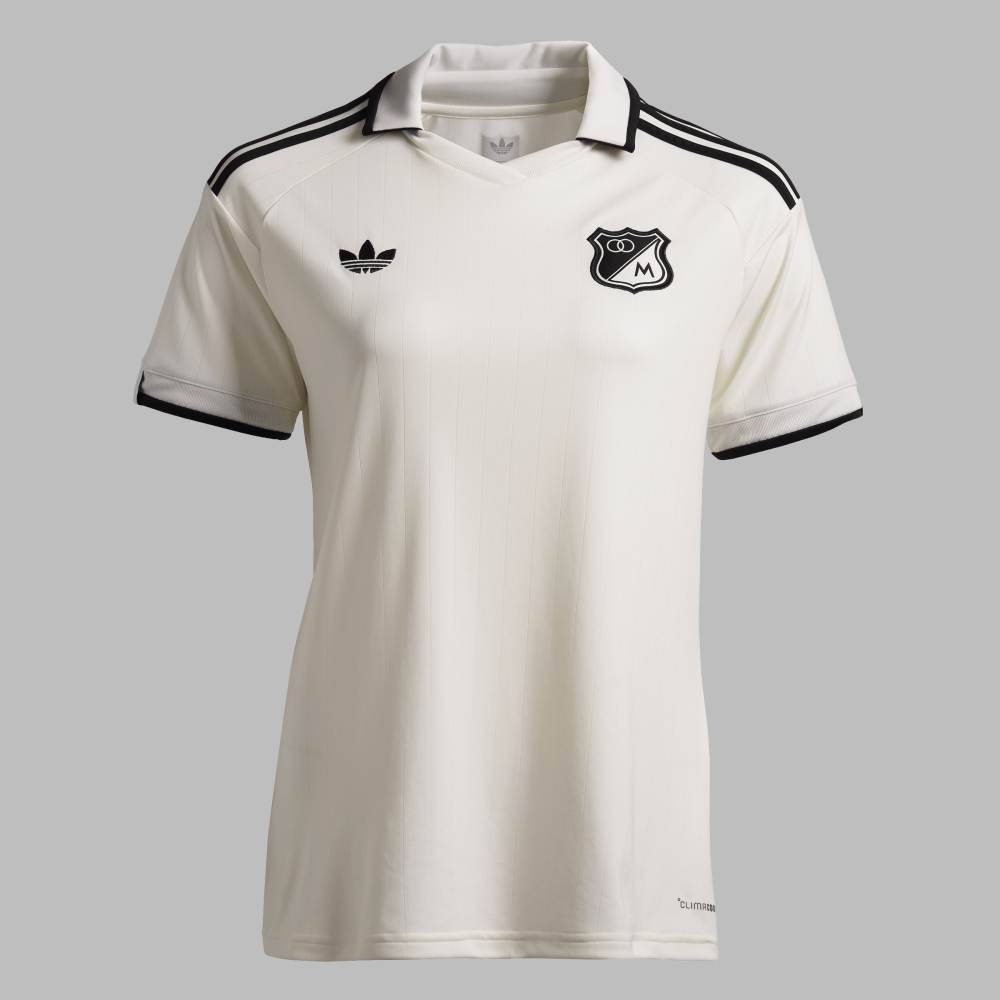 ¡PREVENTA!  ||  Camiseta adidas Mujer Tercera Millonarios FC 80 Años - Blanco