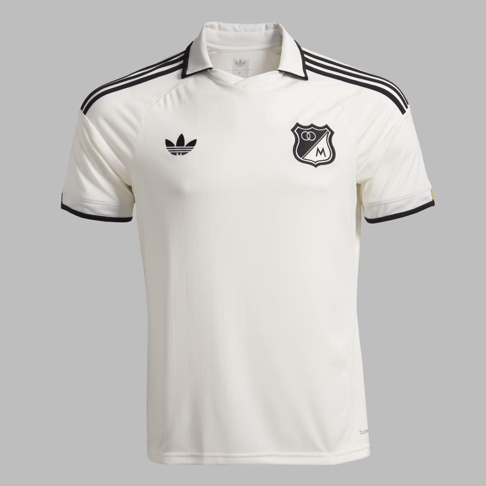 ¡PREVENTA!  ||  Camiseta adidas Hombre Tercera Millonarios FC 80 Años - Blanco