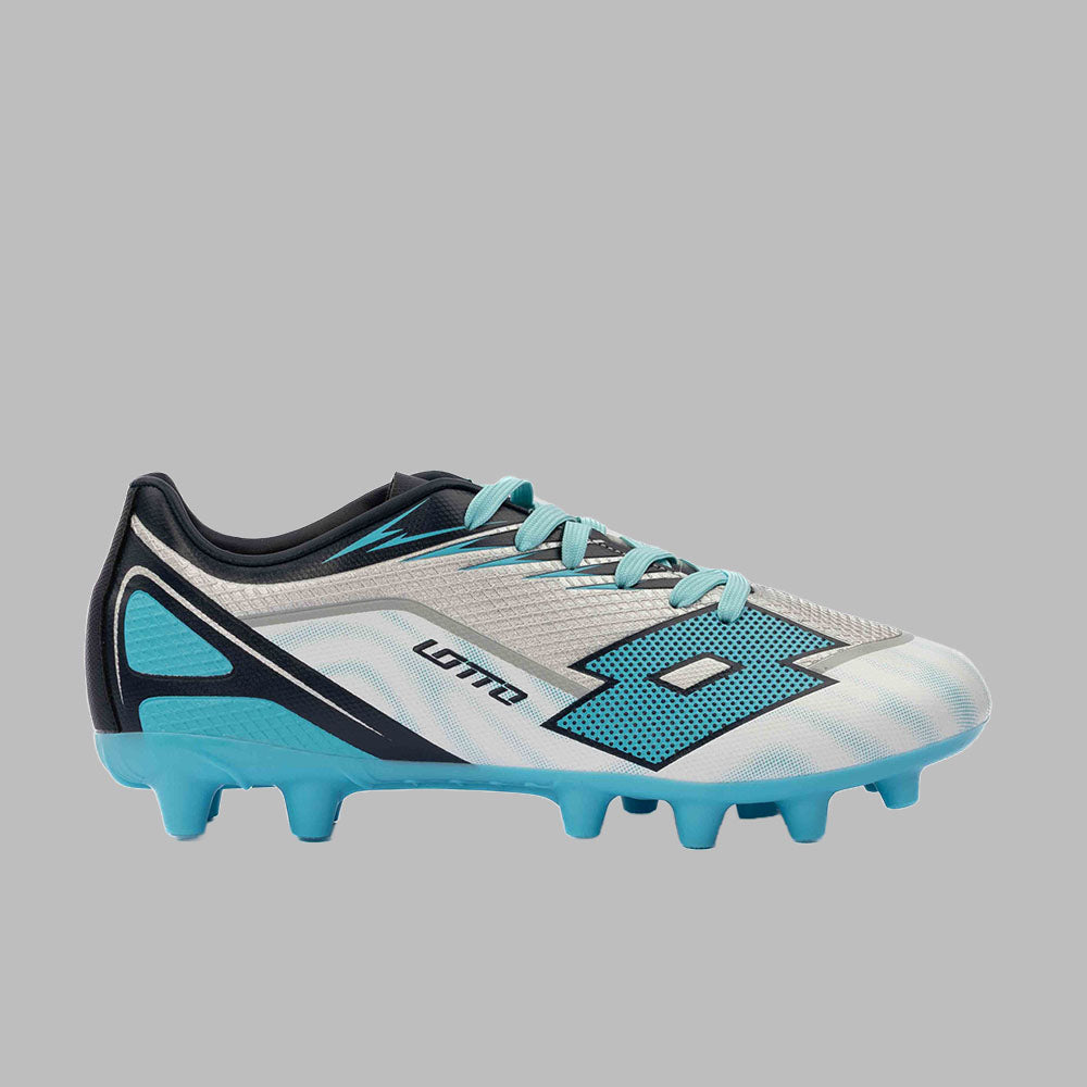 Guayos Lotto Kids Impact TPU - Plateado - Fútbol | Terreno Firme