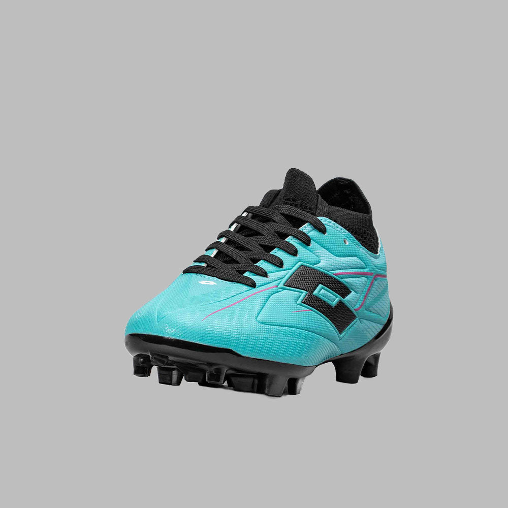 Guayos Lotto Kids Thunder Metasock TPU - Azul - Fútbol | Terreno Firme