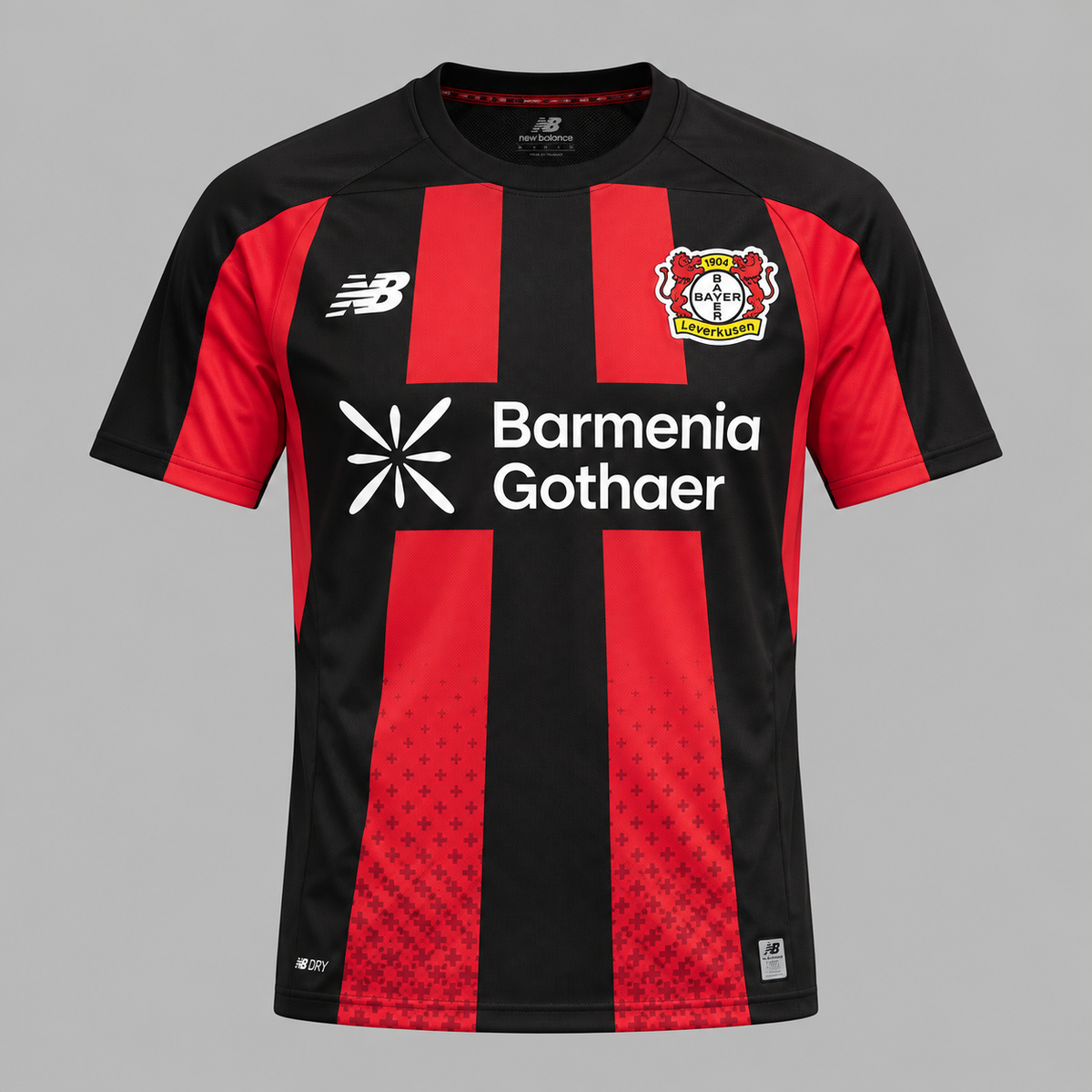 Camiseta New Balance Hombre Local Bayer 04 Leverkusen 26/27 - Rojo - Negro - Fútbol | Uso casual y entrenamiento