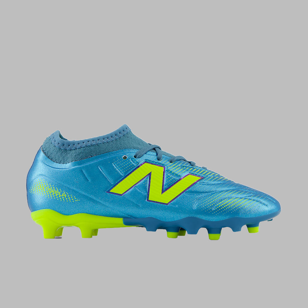 Guayos New Balance Kids Tekela Team Low Laced JNR FG V5 - Azul - Fútbol |Césped Natural