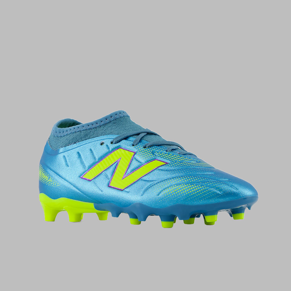 Guayos New Balance Kids Tekela Team Low Laced JNR FG V5 - Azul - Fútbol |Césped Natural
